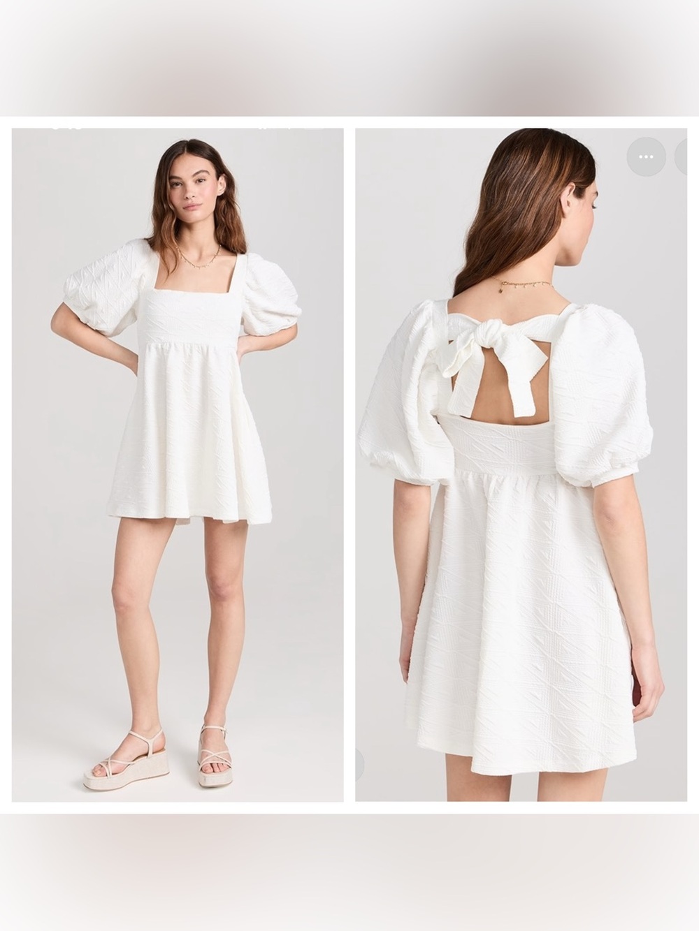 Free People Violet Mini Dress White Women’s Medium